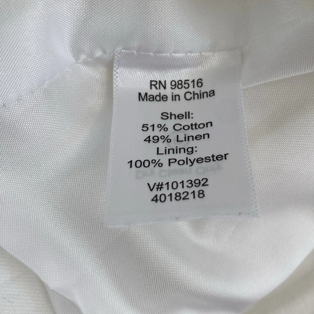 Coldwater Creek Blazer Crinkle Women's 14 Crinkle‎ Cotton Linen